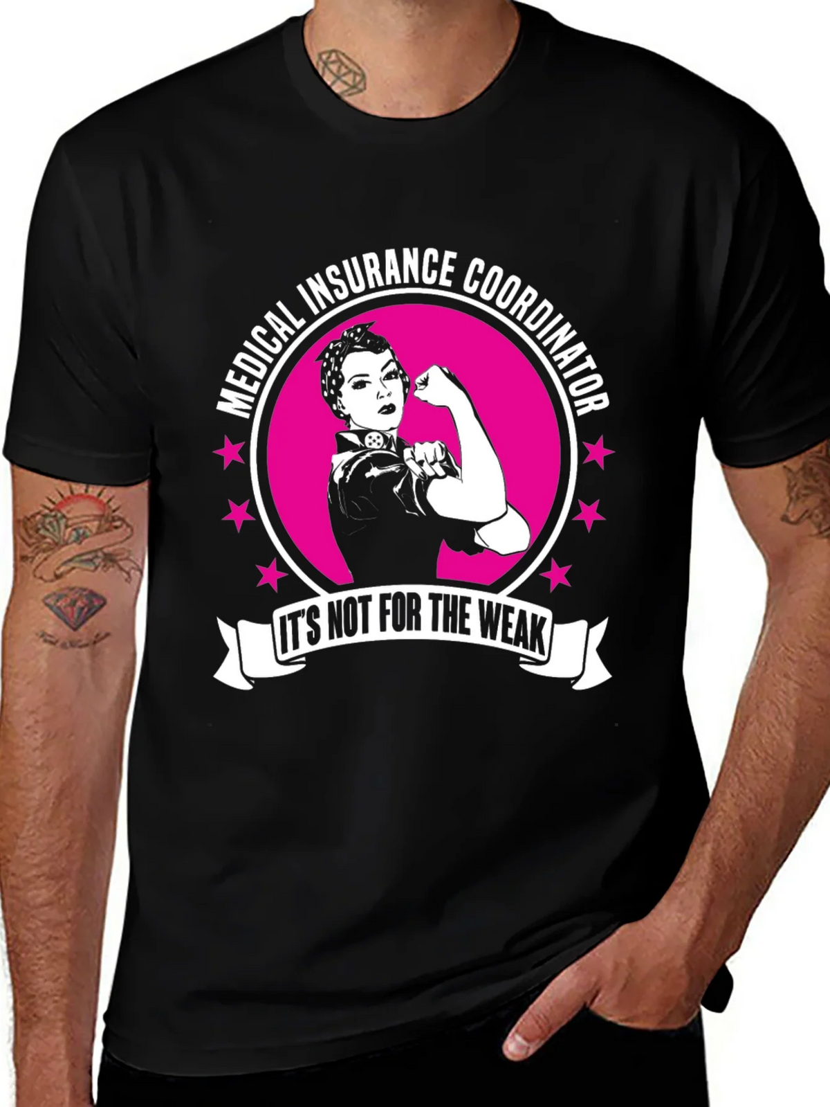Medical Insurance Coordinator T-Shirt - Strong Woman Design product image 1