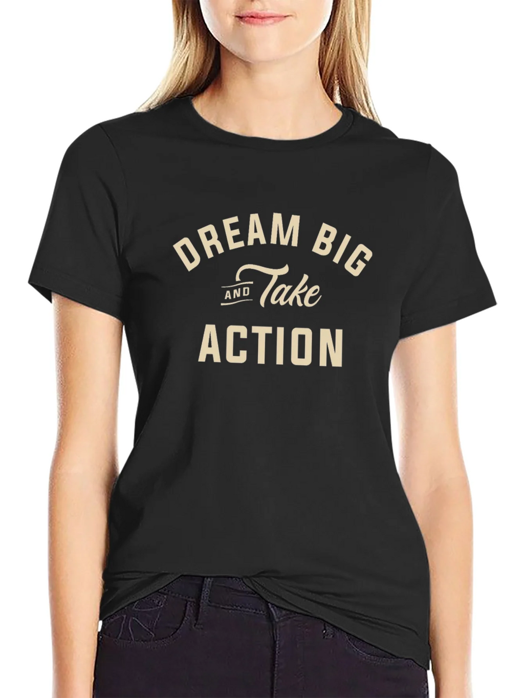 Dream Big and Take Action Black T-Shirt product image 5