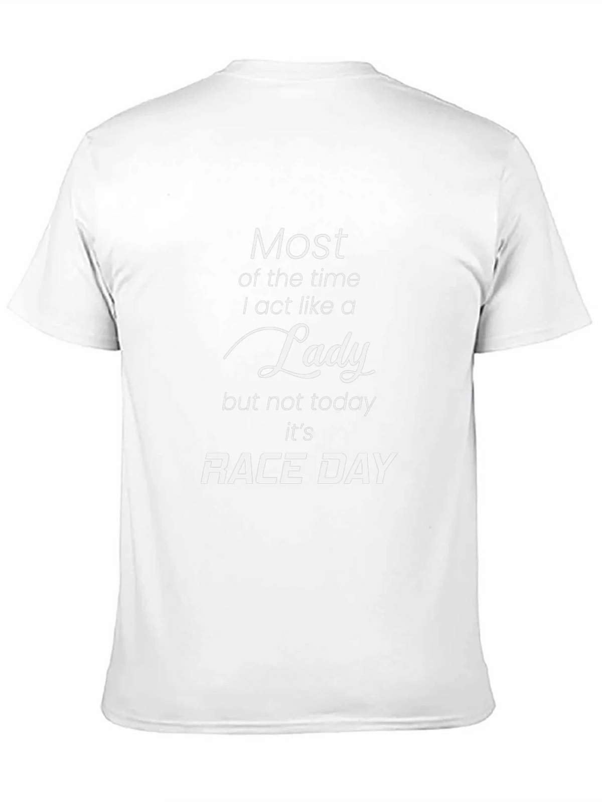 Race Day Lady T-Shirt - Black Graphic Tee product image 2