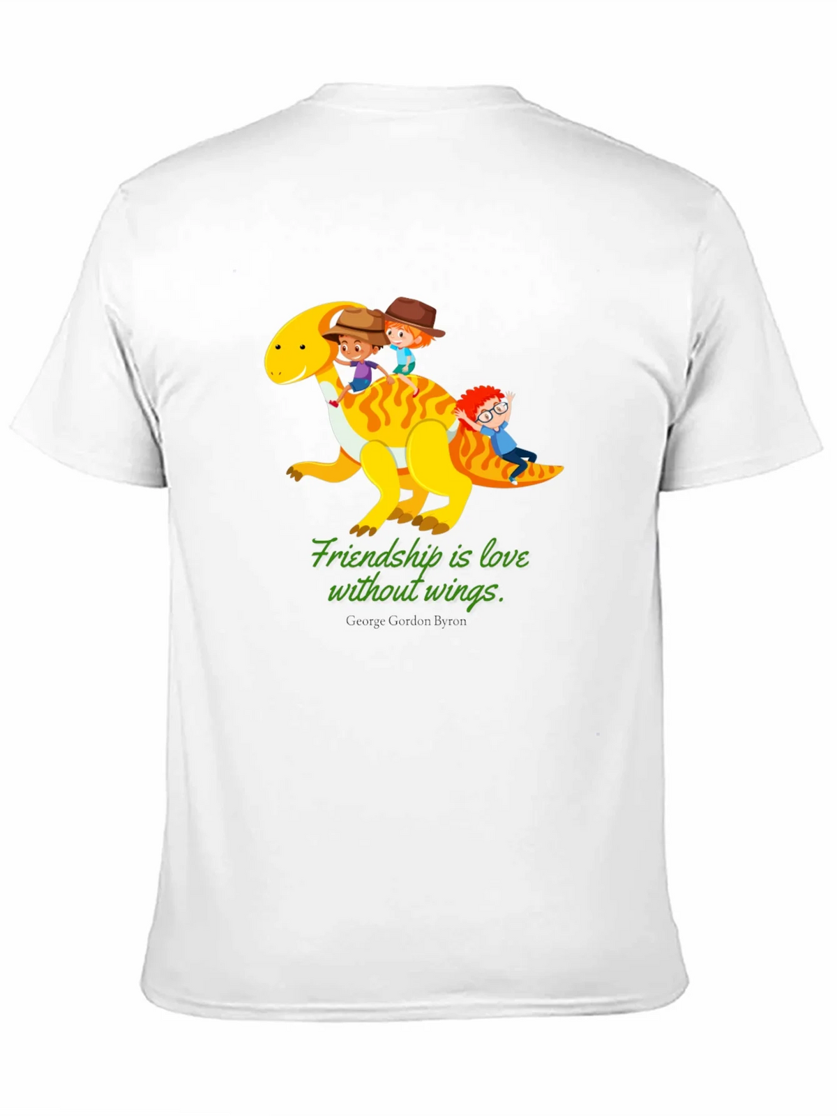 Friendship Dinosaur Kids Black Graphic T-Shirt product image 1