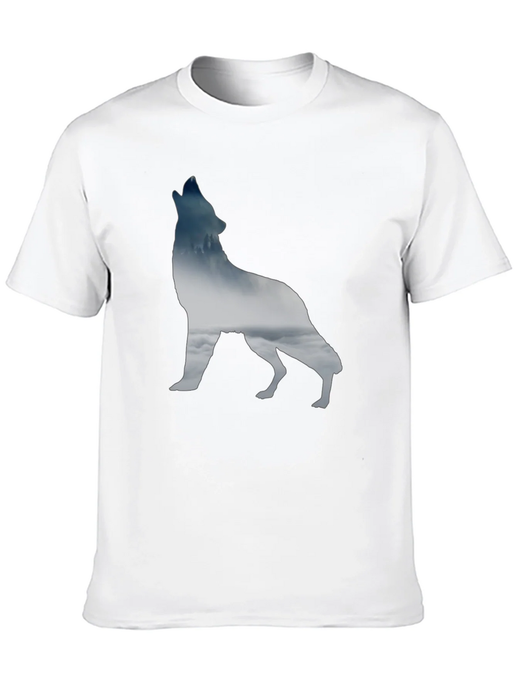 Wolf Silhouette Graphic Tee - Black product image 7
