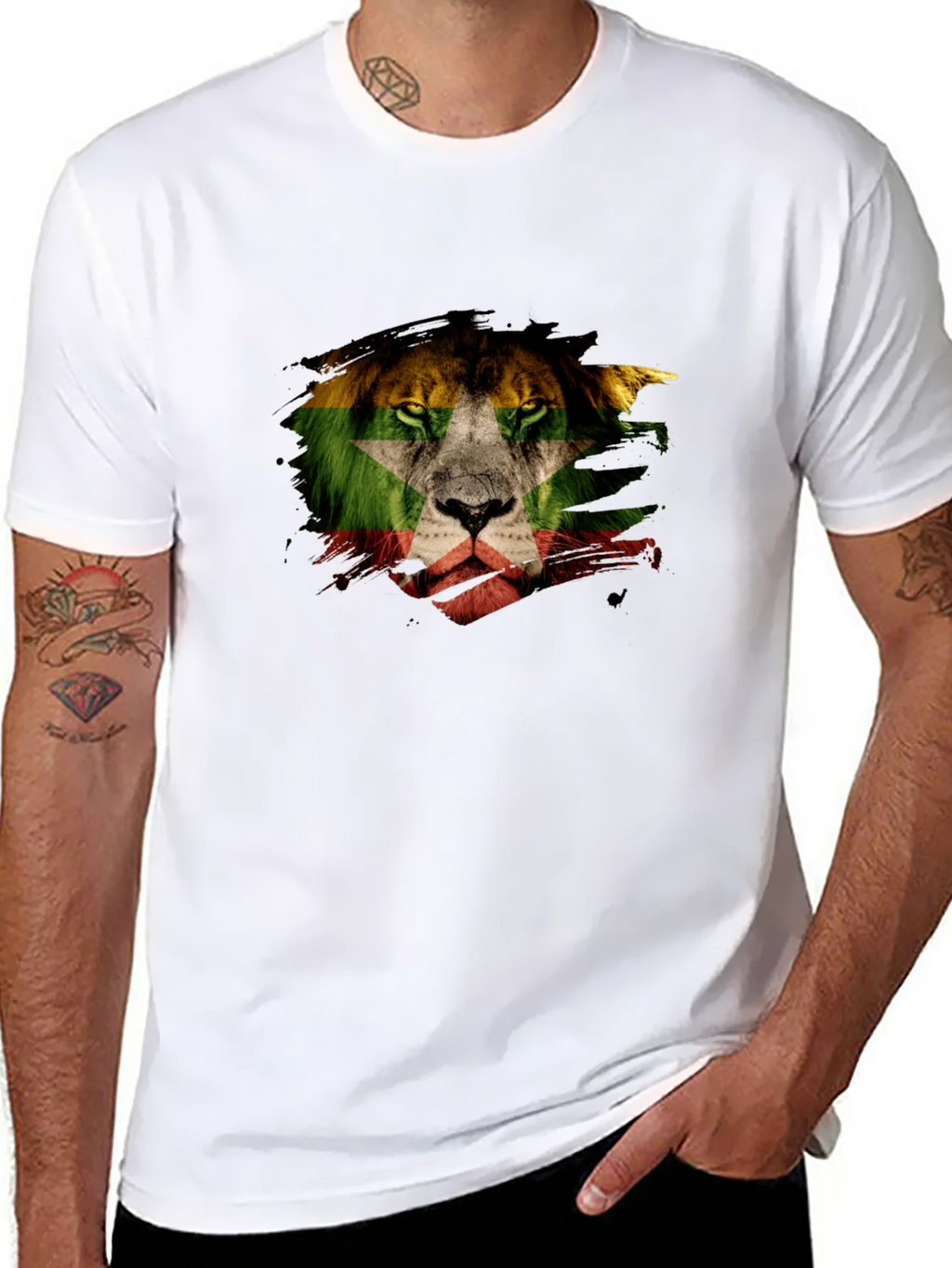 Lion Flag Graphic T-Shirt - Modern Style product image 10