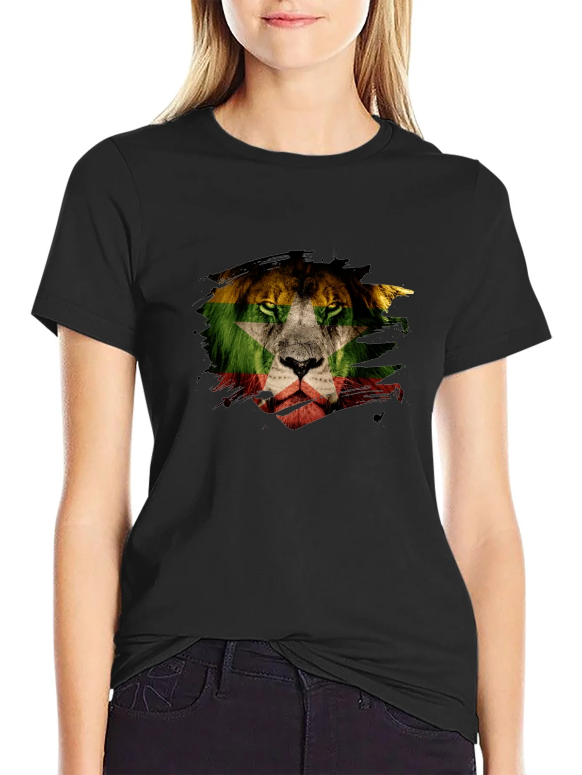 Lion Flag Graphic T-Shirt - Modern Style product image 5