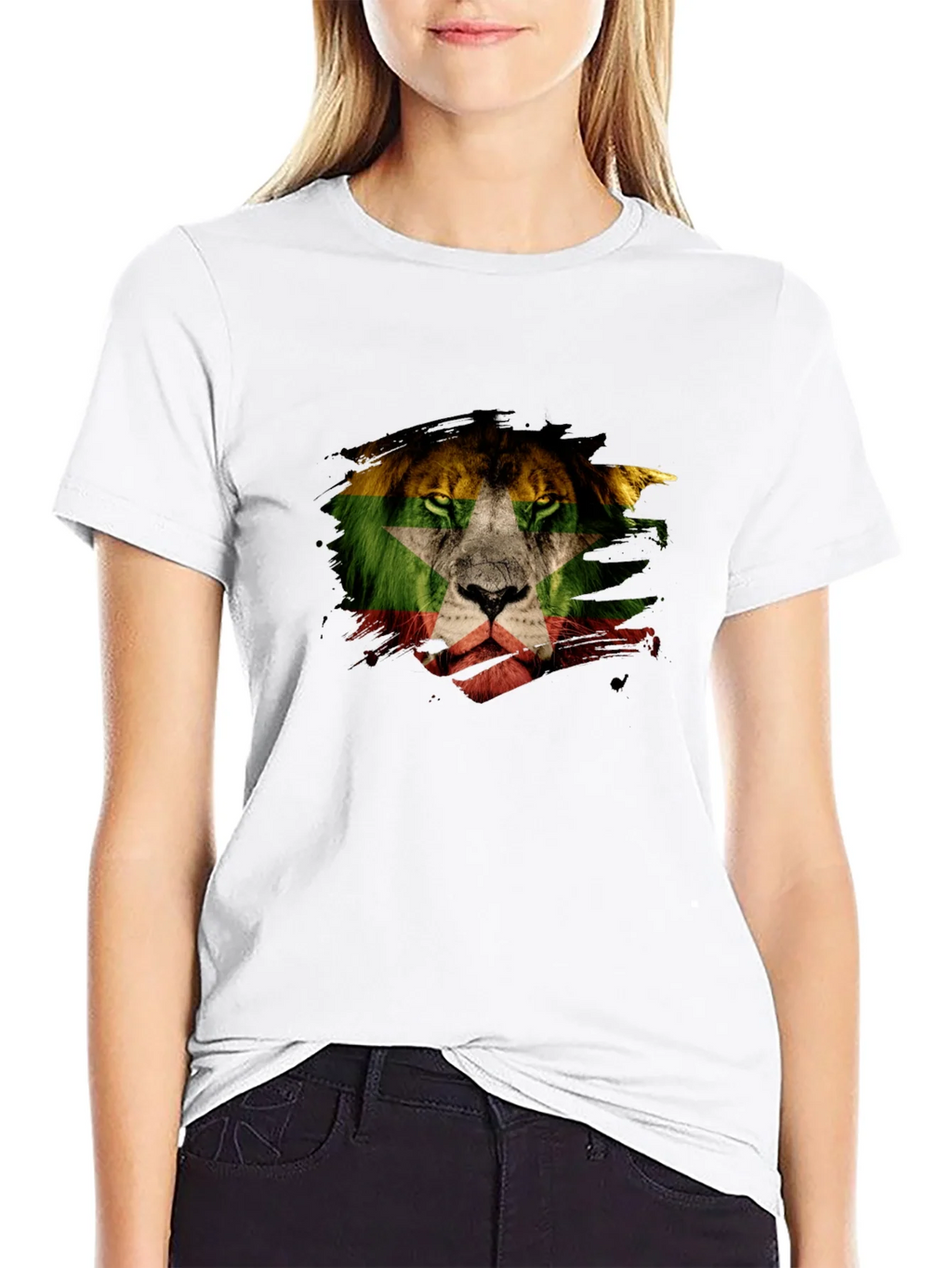 Lion Flag Graphic T-Shirt - Modern Style product image 11
