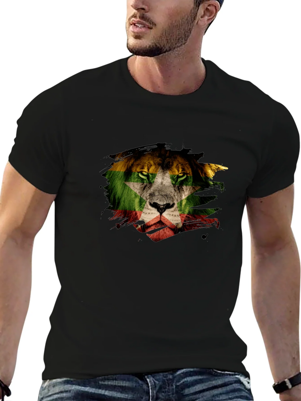 Lion Flag Graphic T-Shirt - Modern Style product image 9