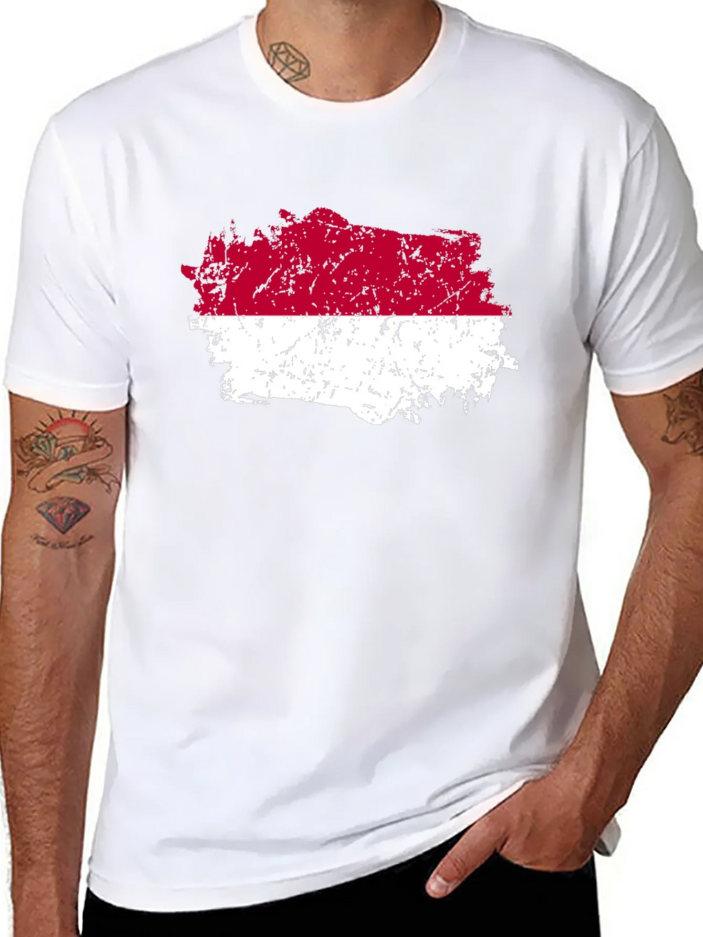 Indonesia Flag T-Shirt - Distressed Graphic Tee product image 10
