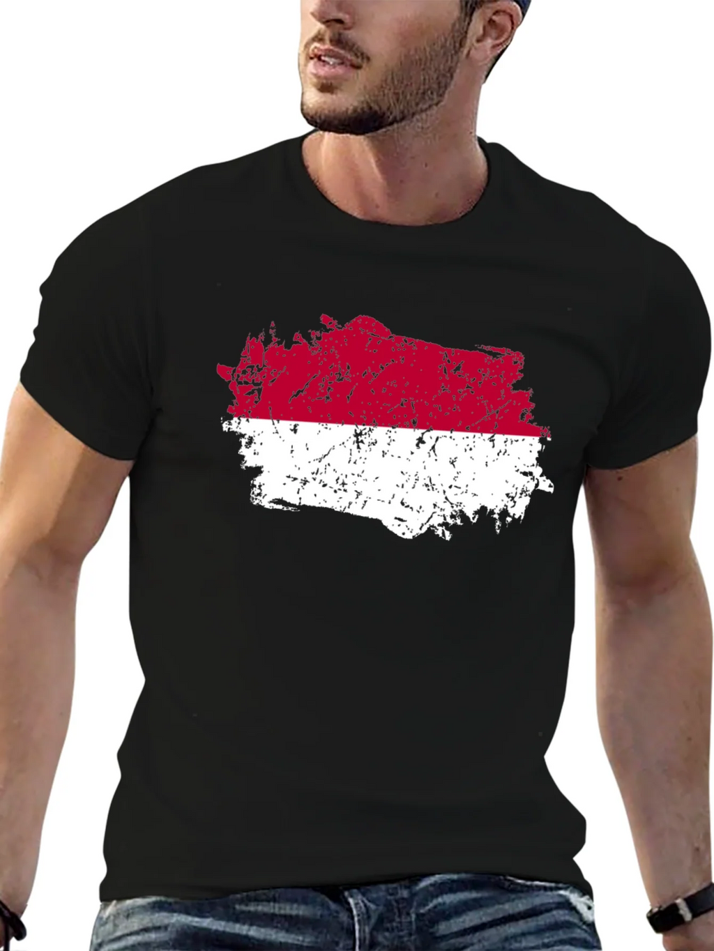 Indonesia Flag T-Shirt - Distressed Graphic Tee product image 9