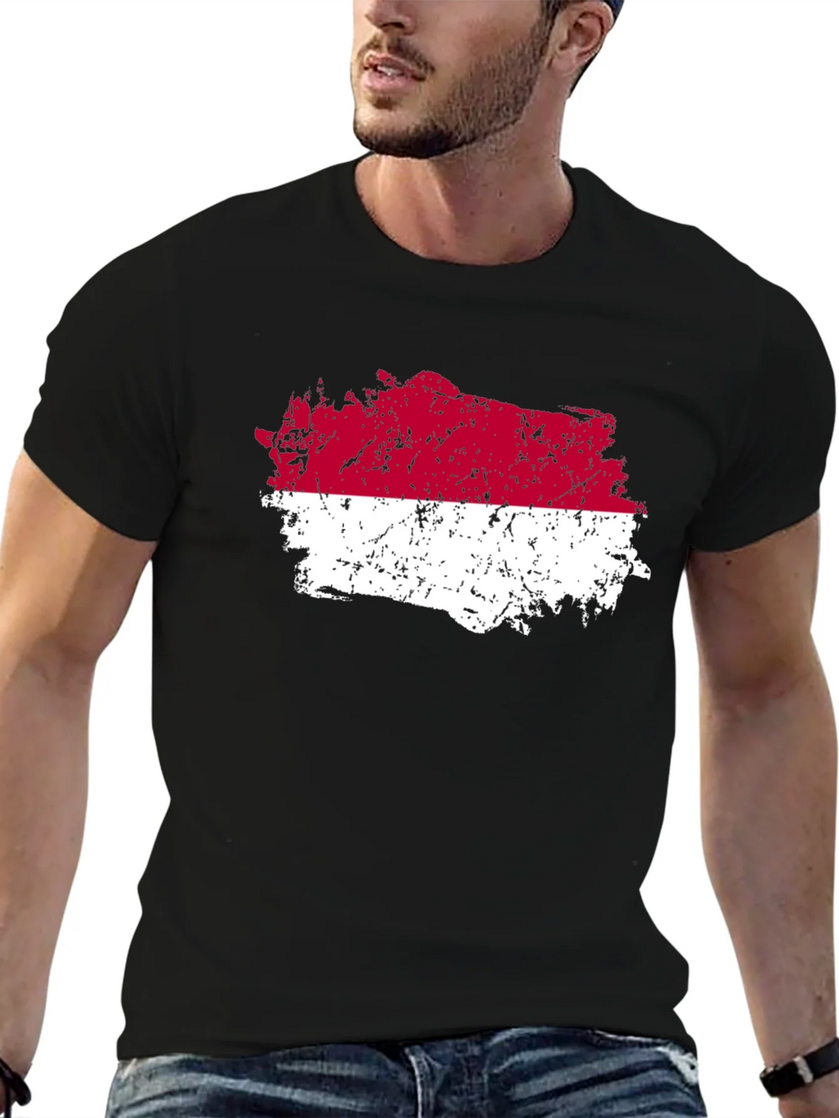 Indonesia Flag T-Shirt - Distressed Graphic Tee product image 9