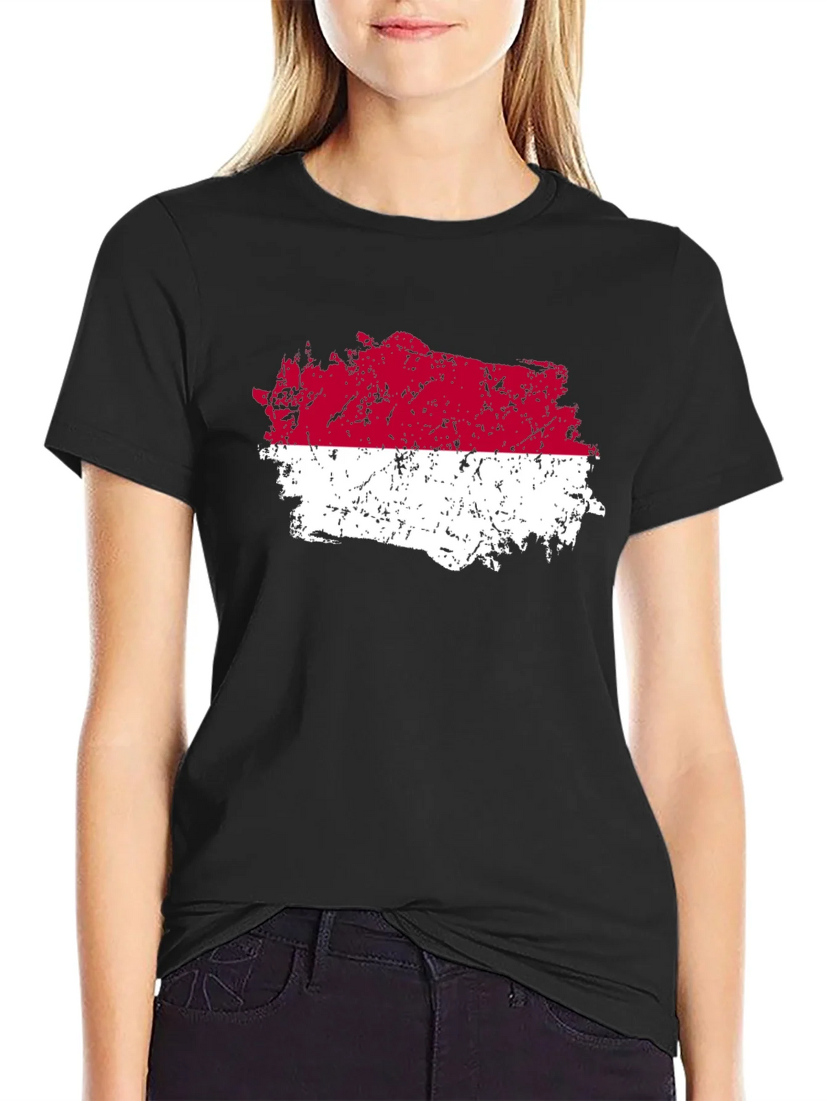 Indonesia Flag T-Shirt - Distressed Graphic Tee product image 5
