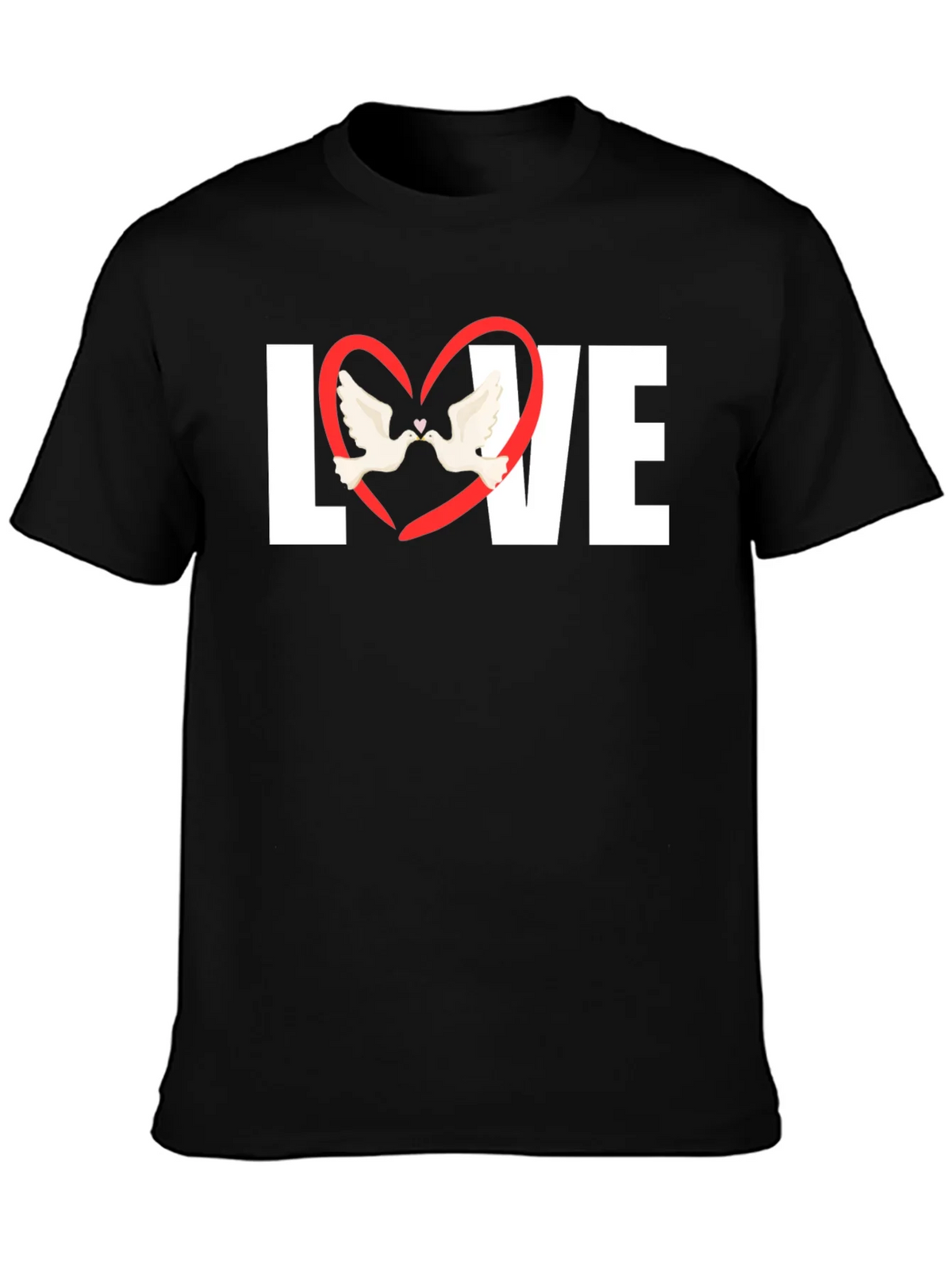 Love Heart Doves Graphic T-Shirt product image 6