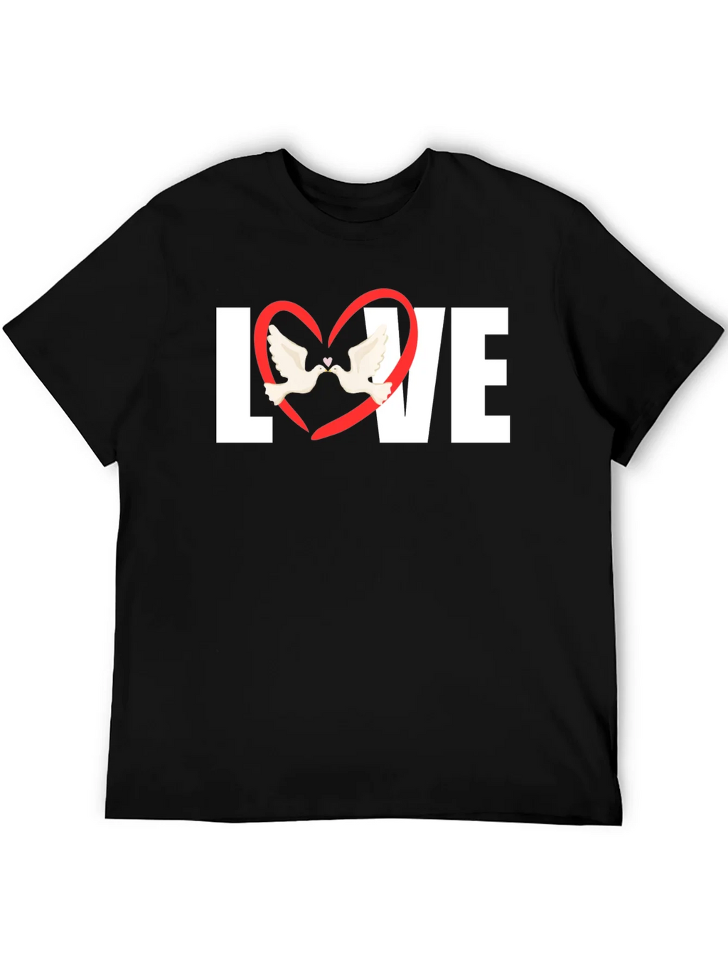 Love Heart Doves Graphic T-Shirt product image 8