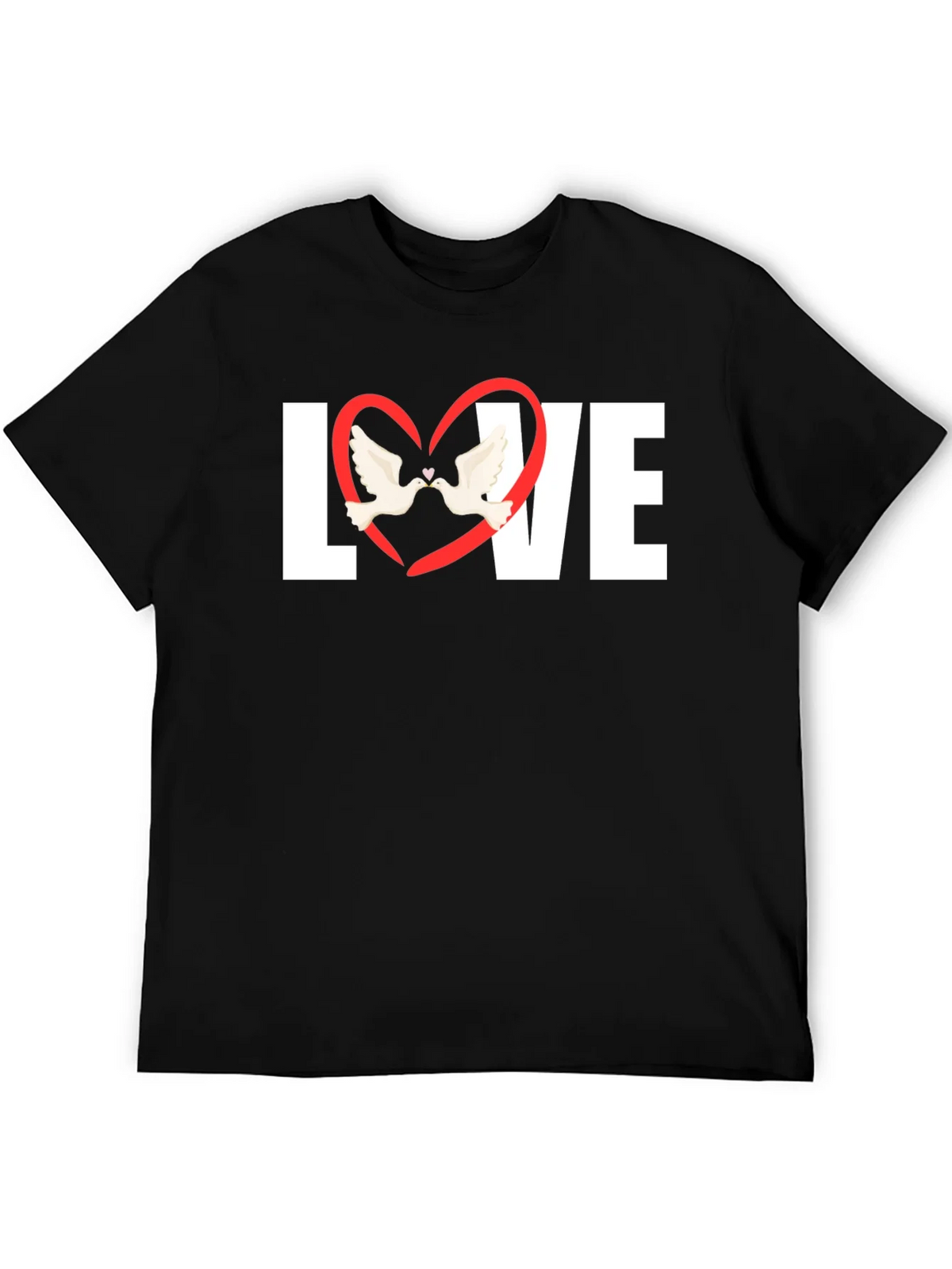 Love Heart Doves Graphic T-Shirt product image 8