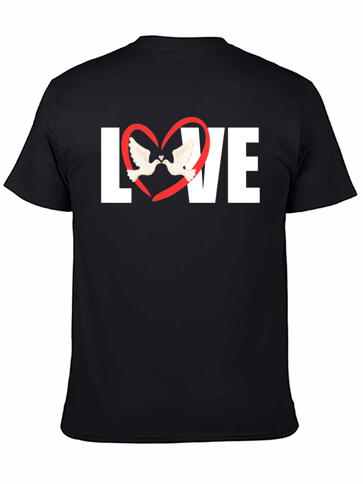 Love Heart Doves Graphic T-Shirt product image 7