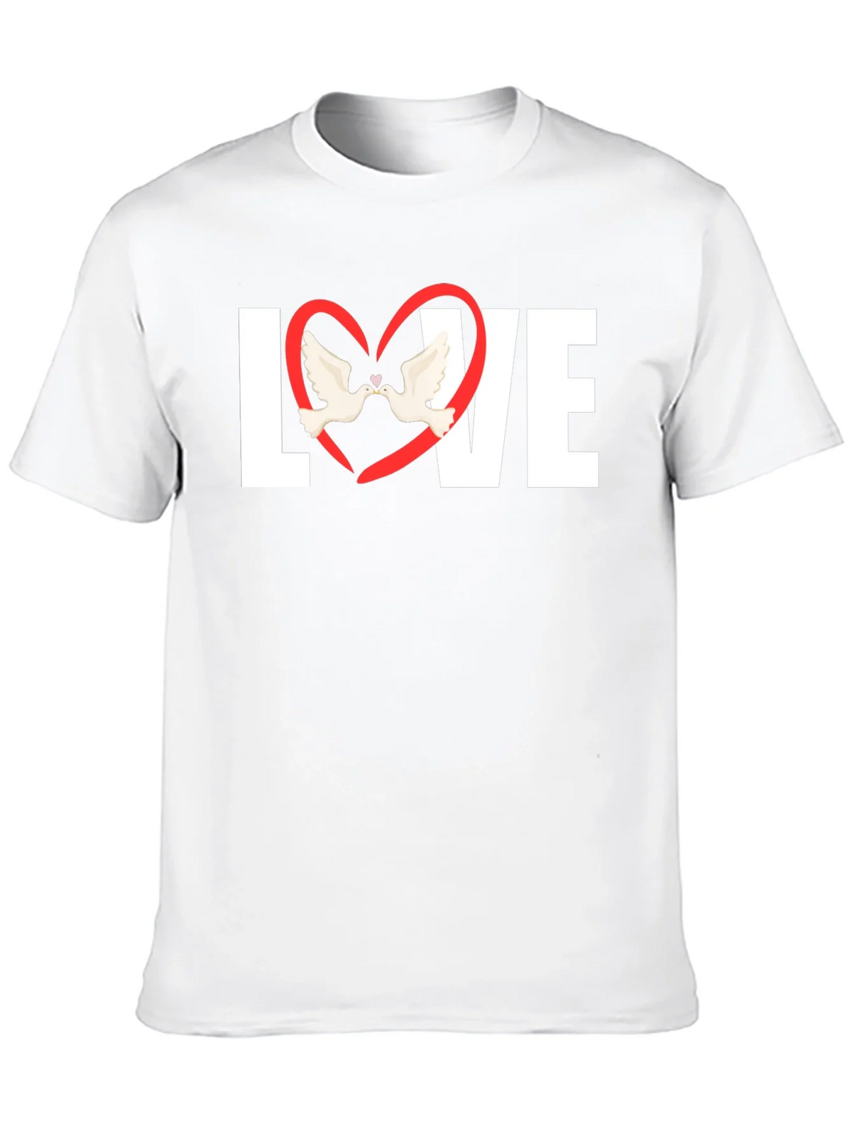 Love Heart Doves Graphic T-Shirt product image 12