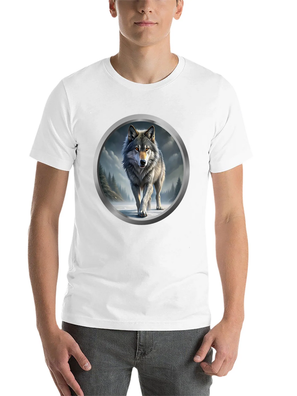 Wolf Graphic Print T-Shirt product image 10