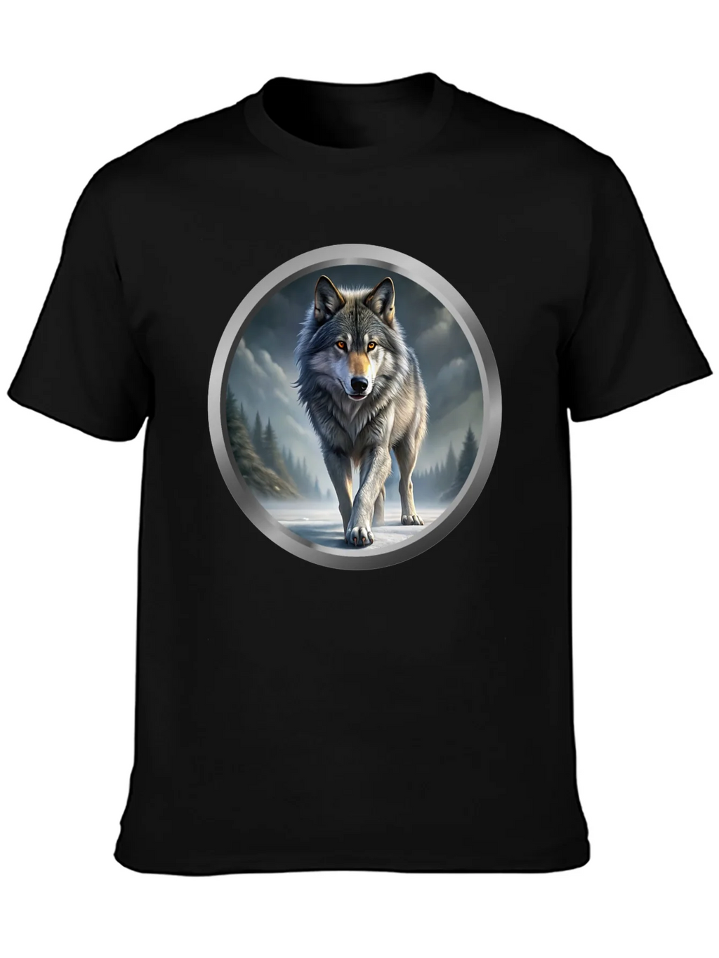 Wolf Graphic Print T-Shirt product image 3