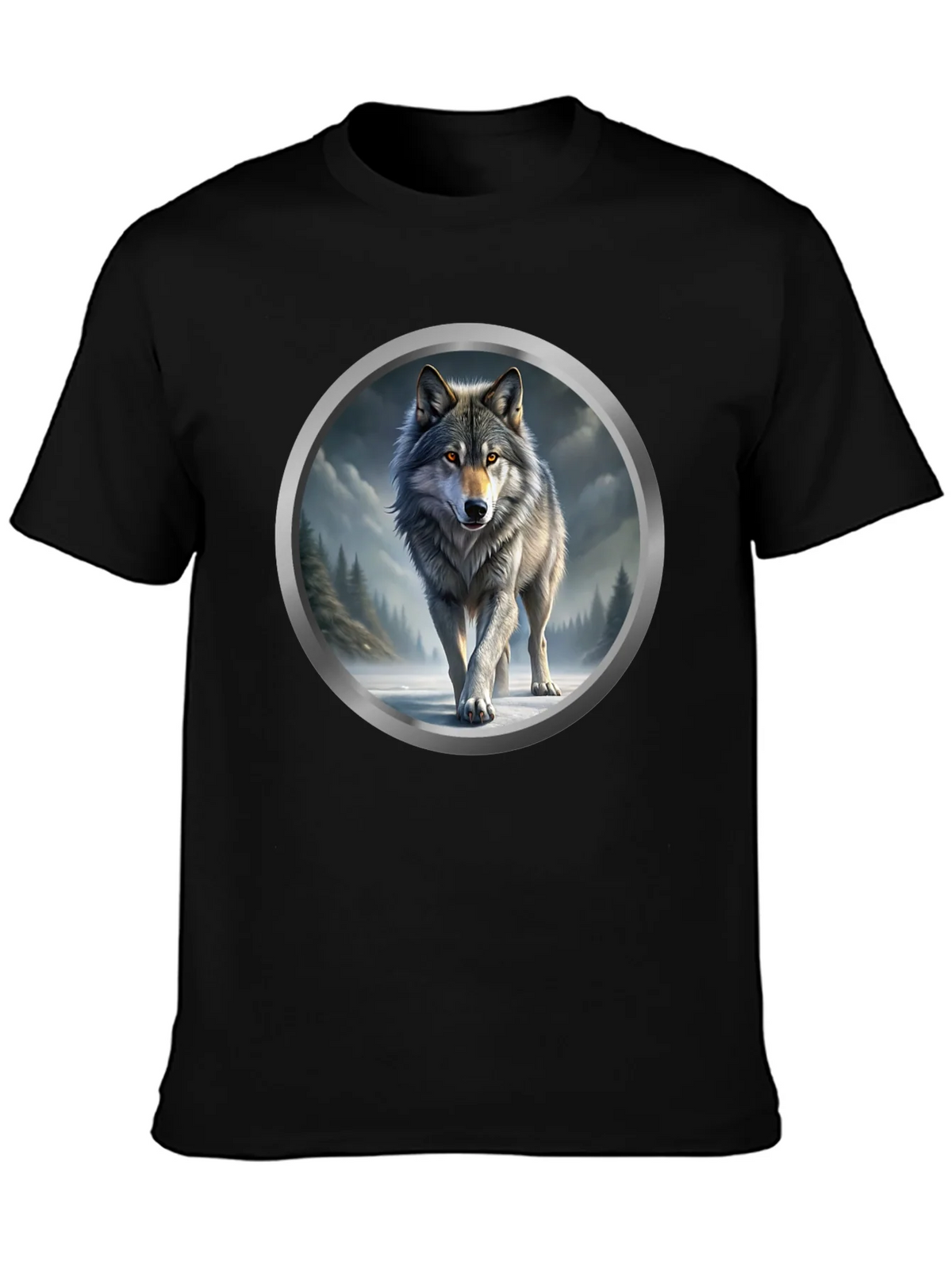 Wolf Graphic Print T-Shirt product image 3