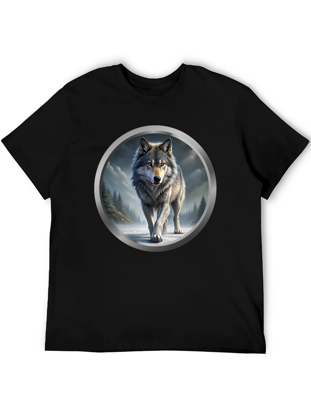 Wolf Graphic Print T-Shirt product image 5