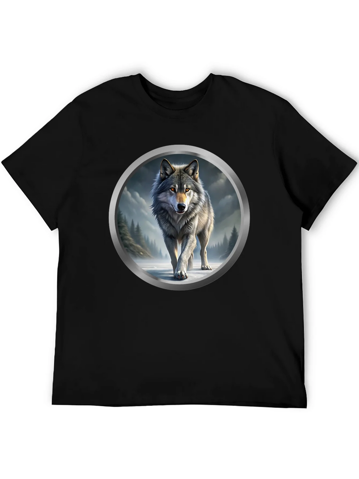 Wolf Graphic Print T-Shirt product image 5