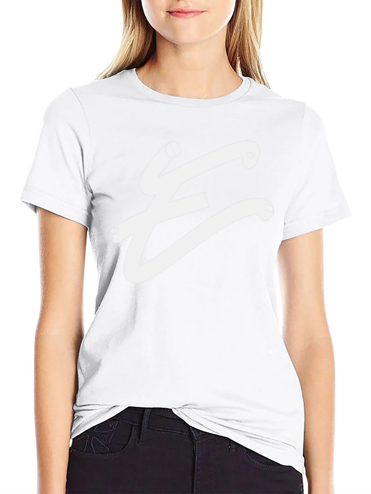 Stylish Black T-Shirt with White E Logo product image 11