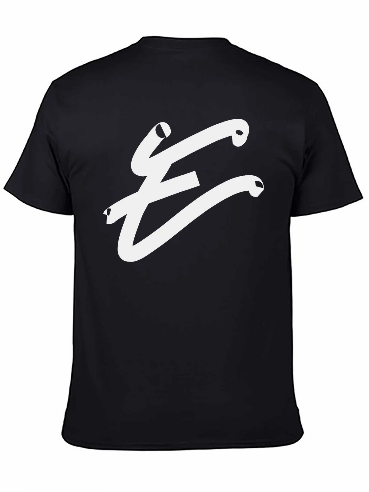 Stylish Black T-Shirt with White E Logo product image 7