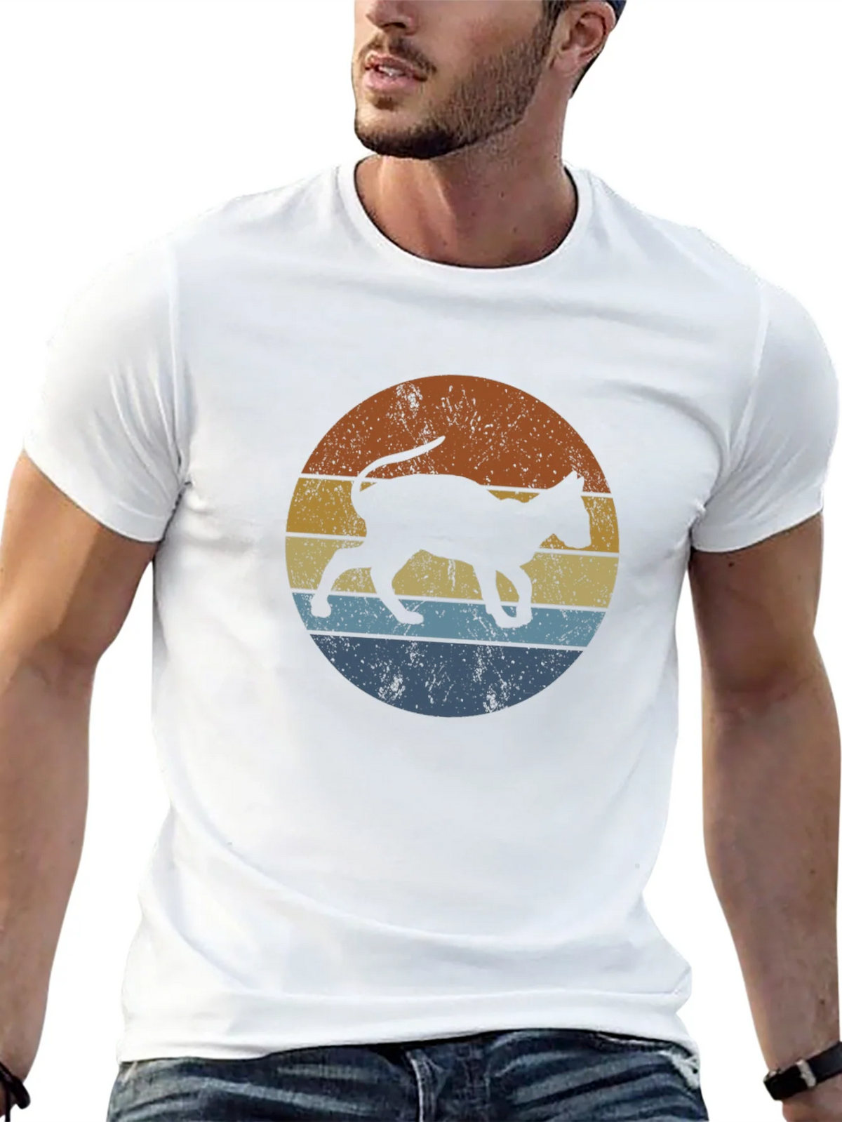 Retro Cat Silhouette Tee product image 4