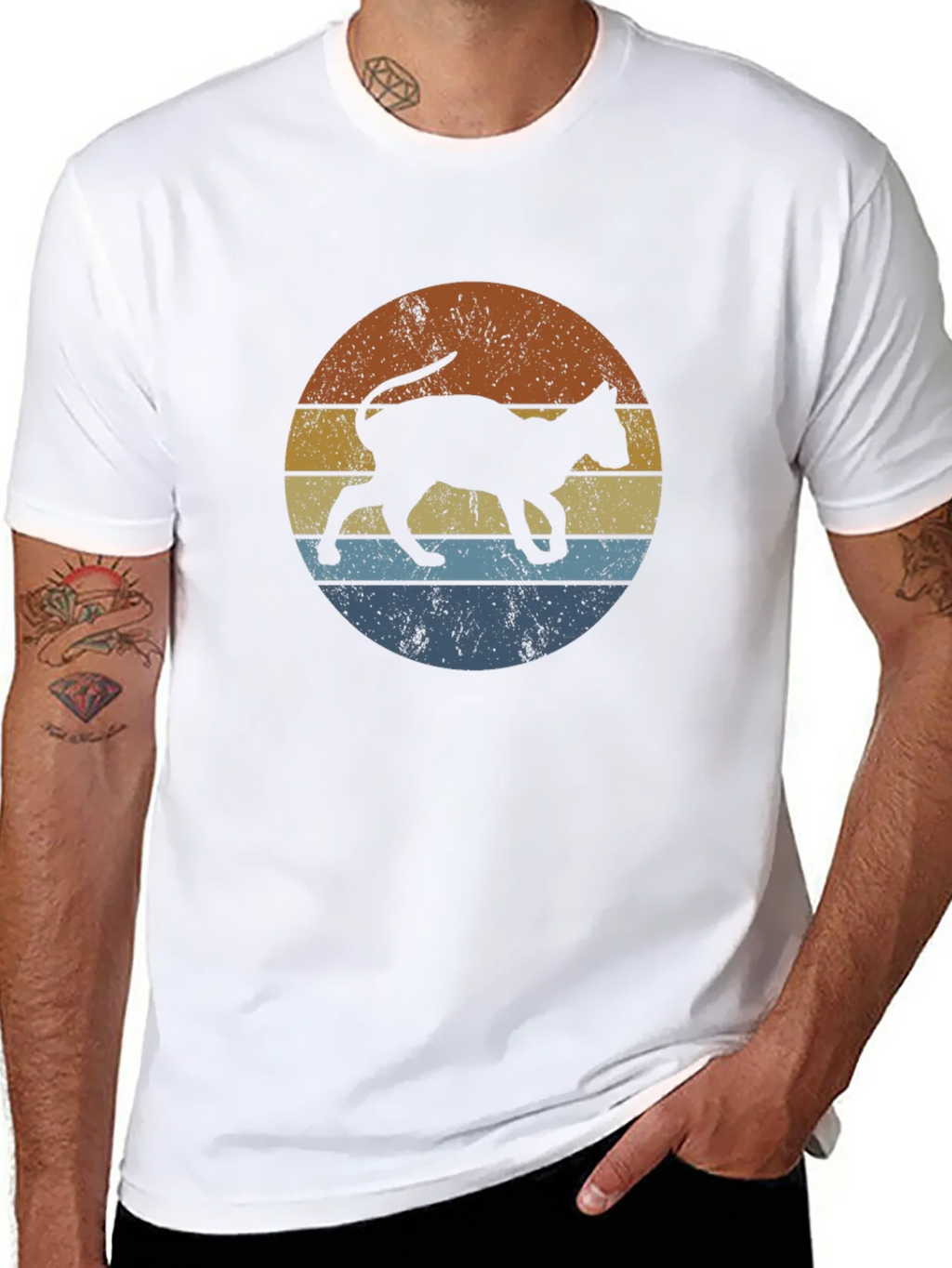 Retro Cat Silhouette Tee product image 10