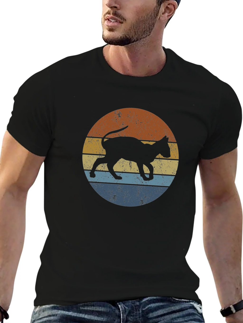 Retro Cat Silhouette Tee product image 9