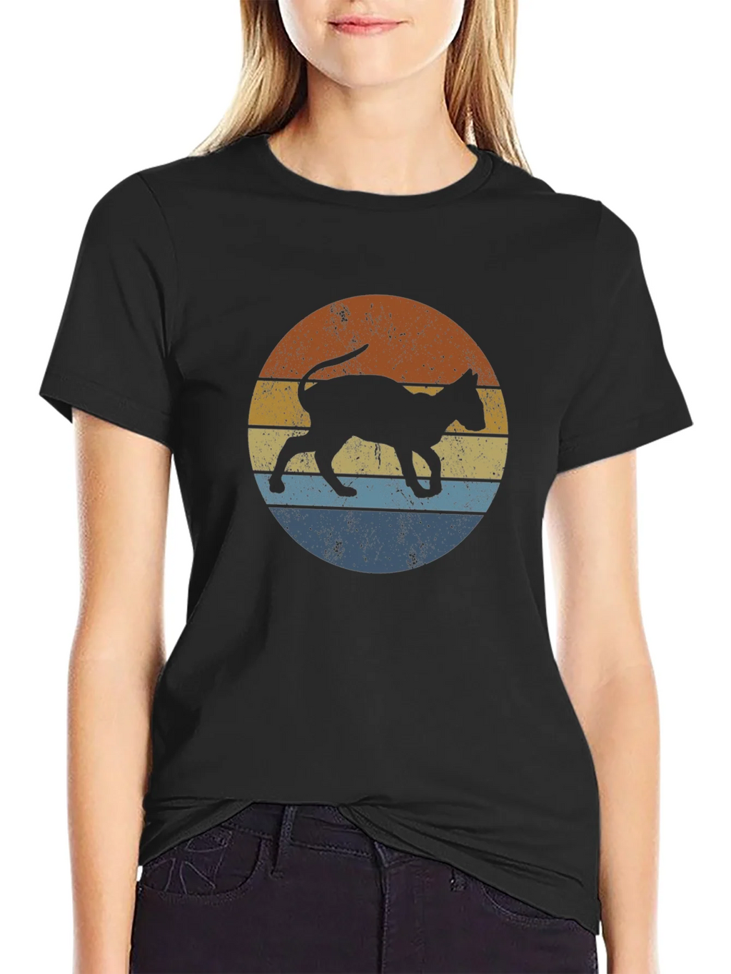 Retro Cat Silhouette Tee product image 5