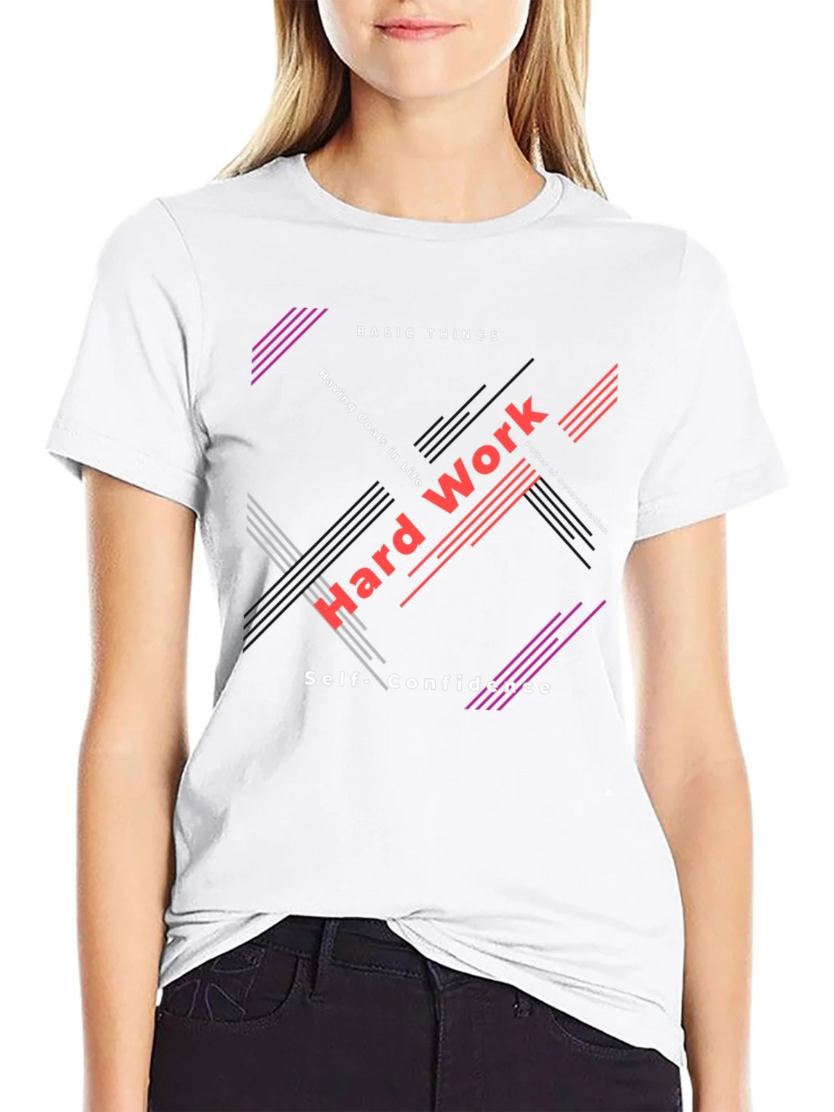 Motivational Graphic Tee - Hard Work & Determination product image 11