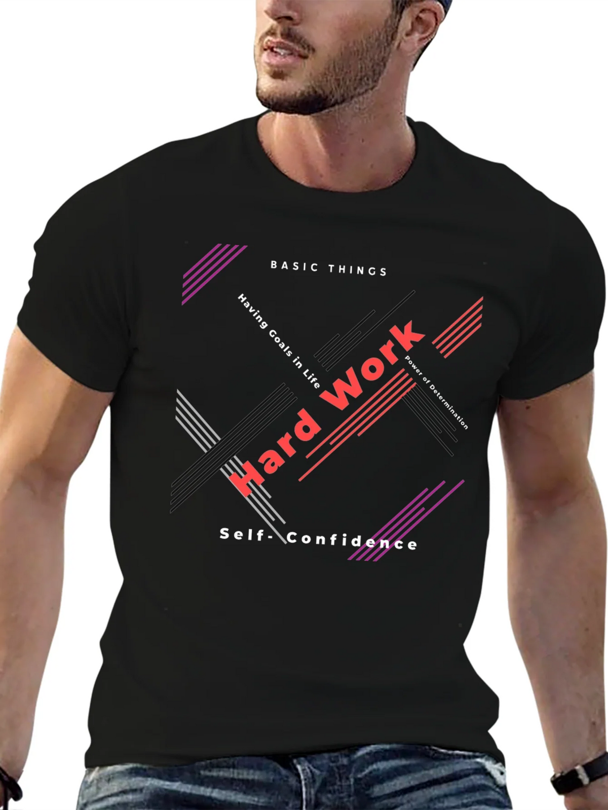 Motivational Graphic Tee - Hard Work & Determination product image 9
