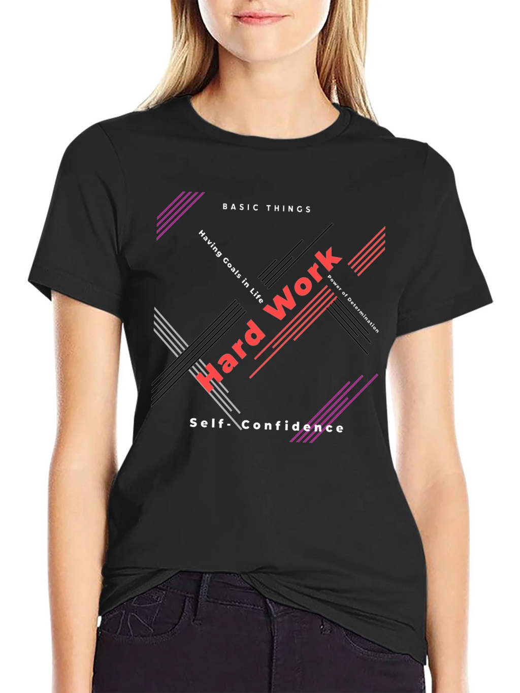 Motivational Graphic Tee - Hard Work & Determination product image 5