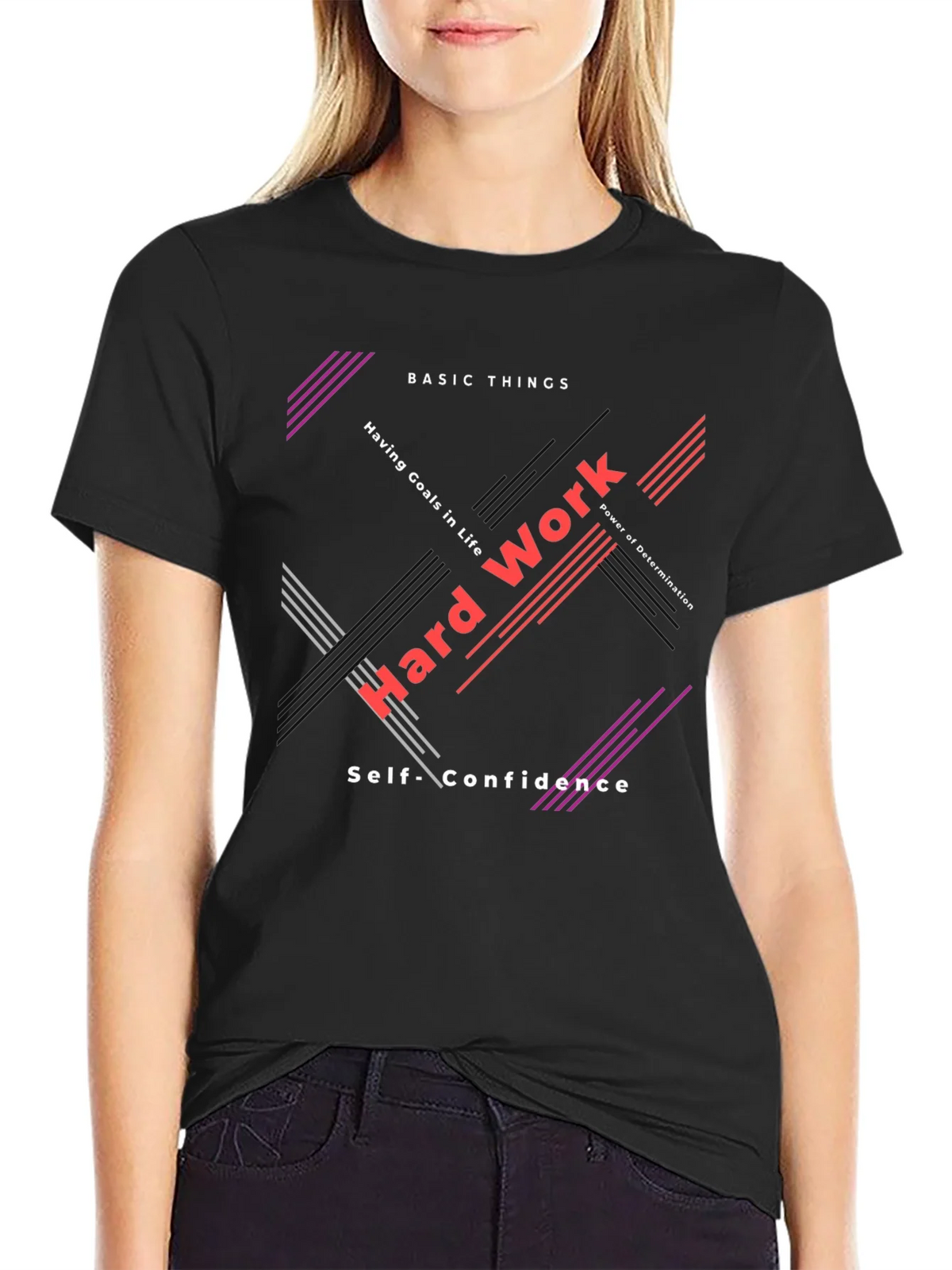 Motivational Graphic Tee - Hard Work & Determination product image 5