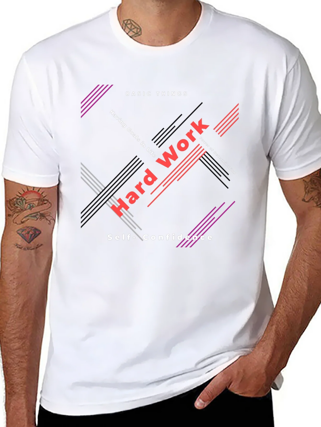 Motivational Graphic Tee - Hard Work & Determination product image 10