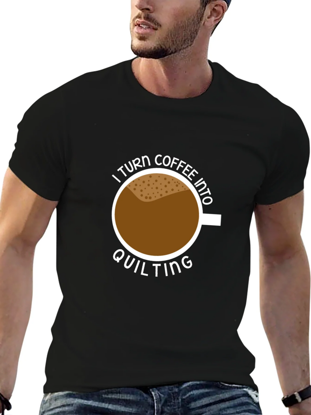 Coffee Into Quilting Graphic Tee product image 9
