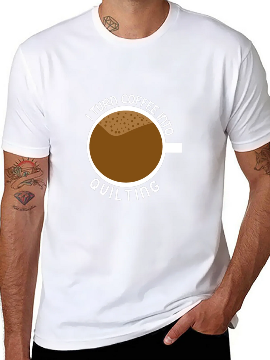 Coffee Into Quilting Graphic Tee product image 10