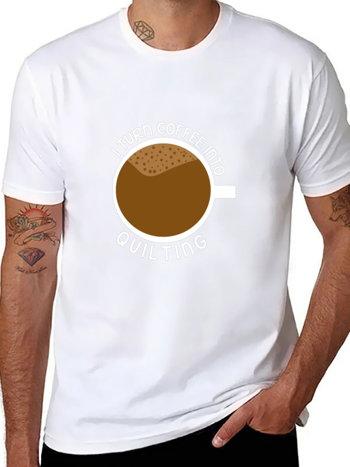 Coffee Into Quilting Graphic Tee product image 10