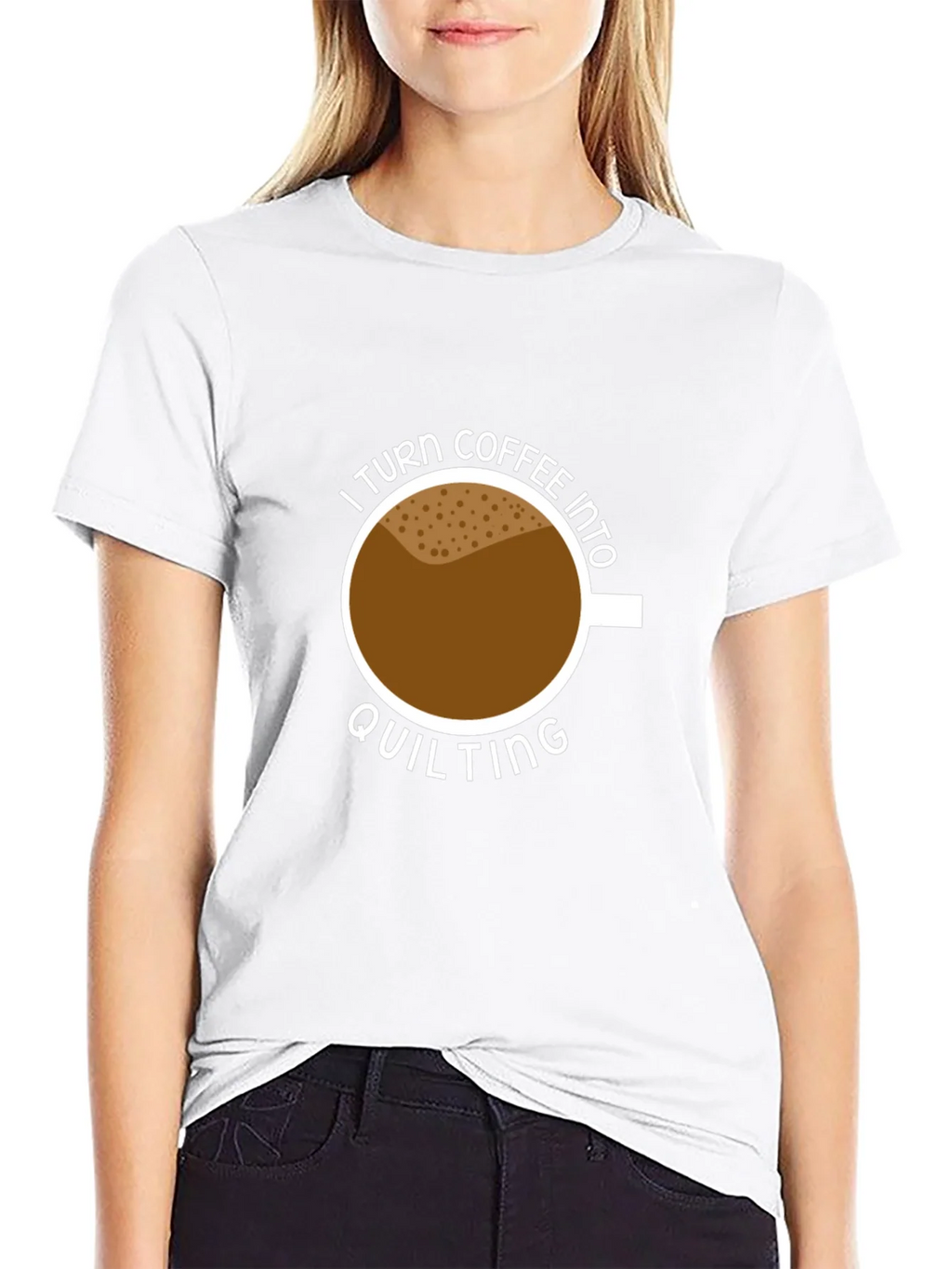 Coffee Into Quilting Graphic Tee product image 11
