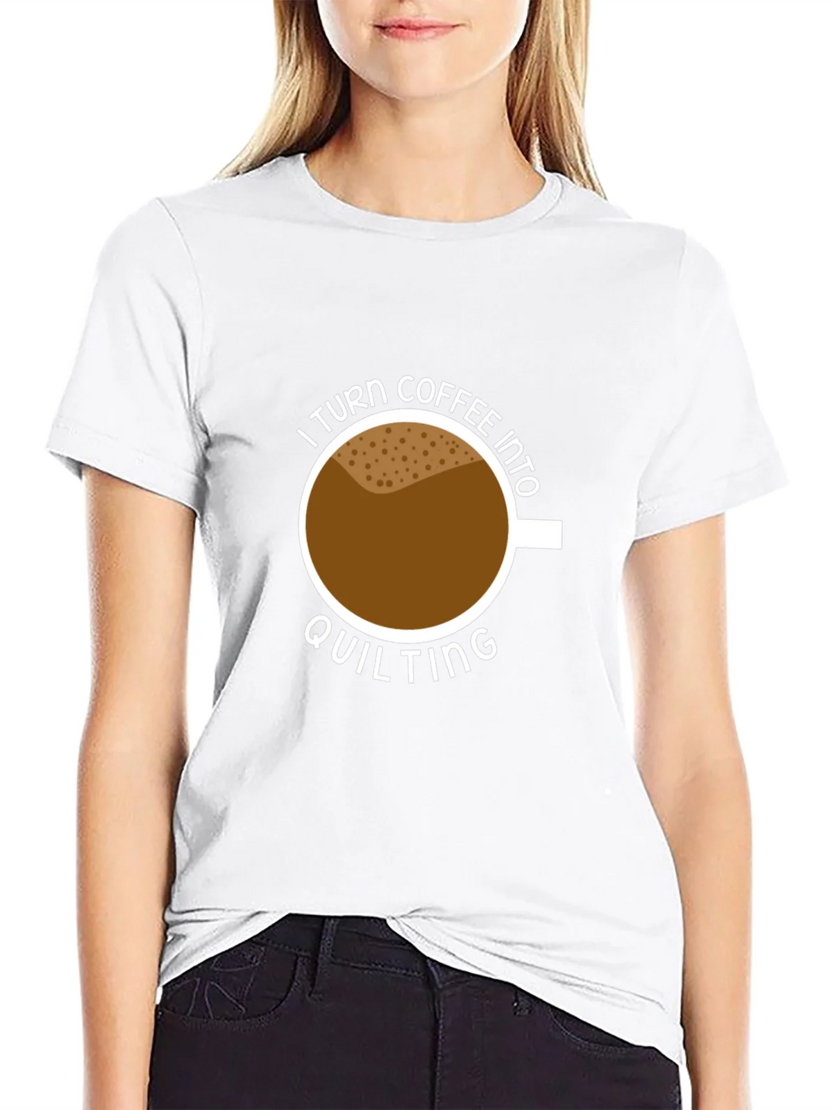 Coffee Into Quilting Graphic Tee product image 11