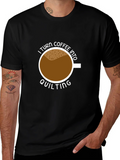 Coffee Into Quilting Graphic Tee product image 1
