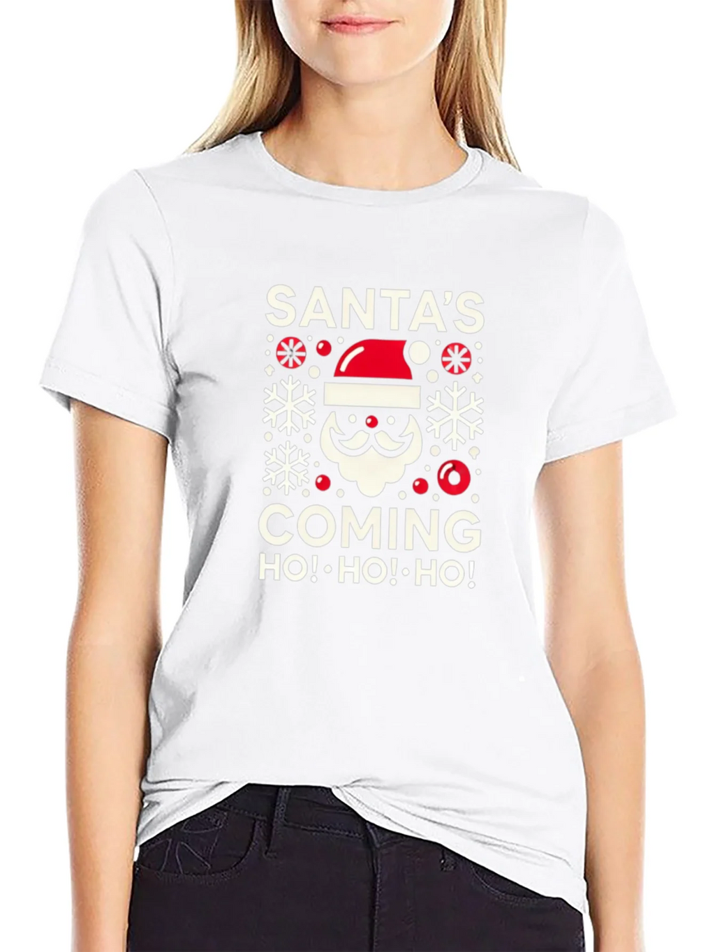 Santas Coming T-Shirt Holiday Festive product image 11