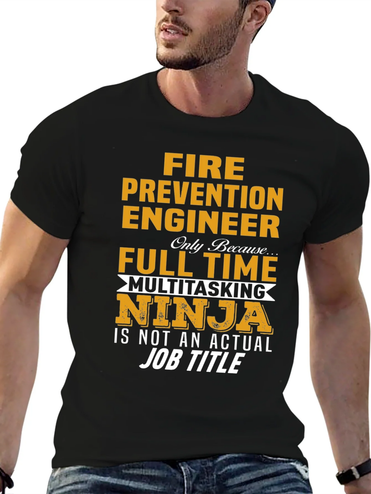Fire Prevention Engineer Multitasking Ninja T-Shirt product image 9
