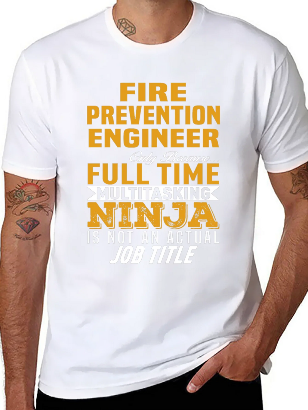 Fire Prevention Engineer Multitasking Ninja T-Shirt product image 10