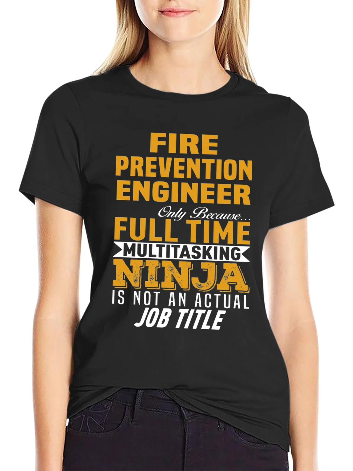 Fire Prevention Engineer Multitasking Ninja T-Shirt product image 5