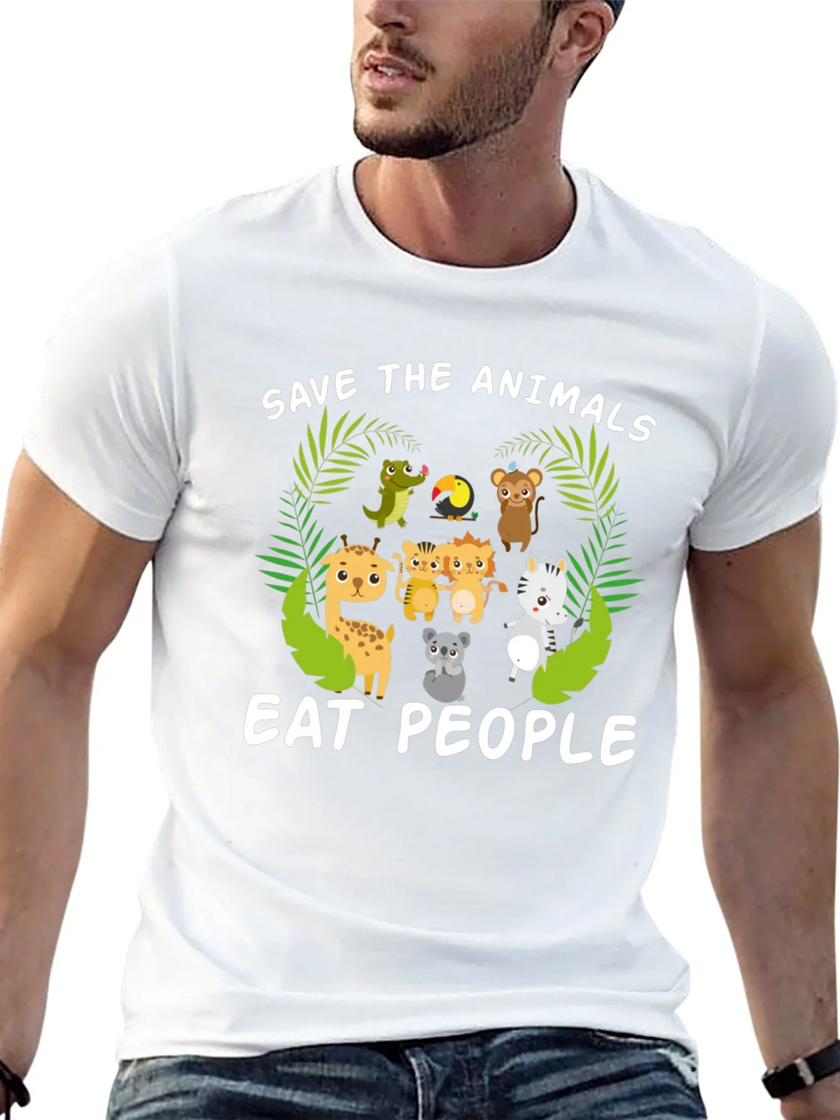 Save the Animals Eat People T-Shirt product image 4