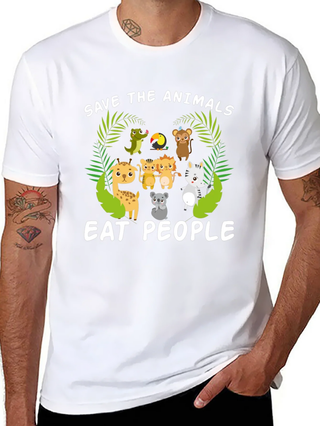 Save the Animals Eat People T-Shirt product image 10