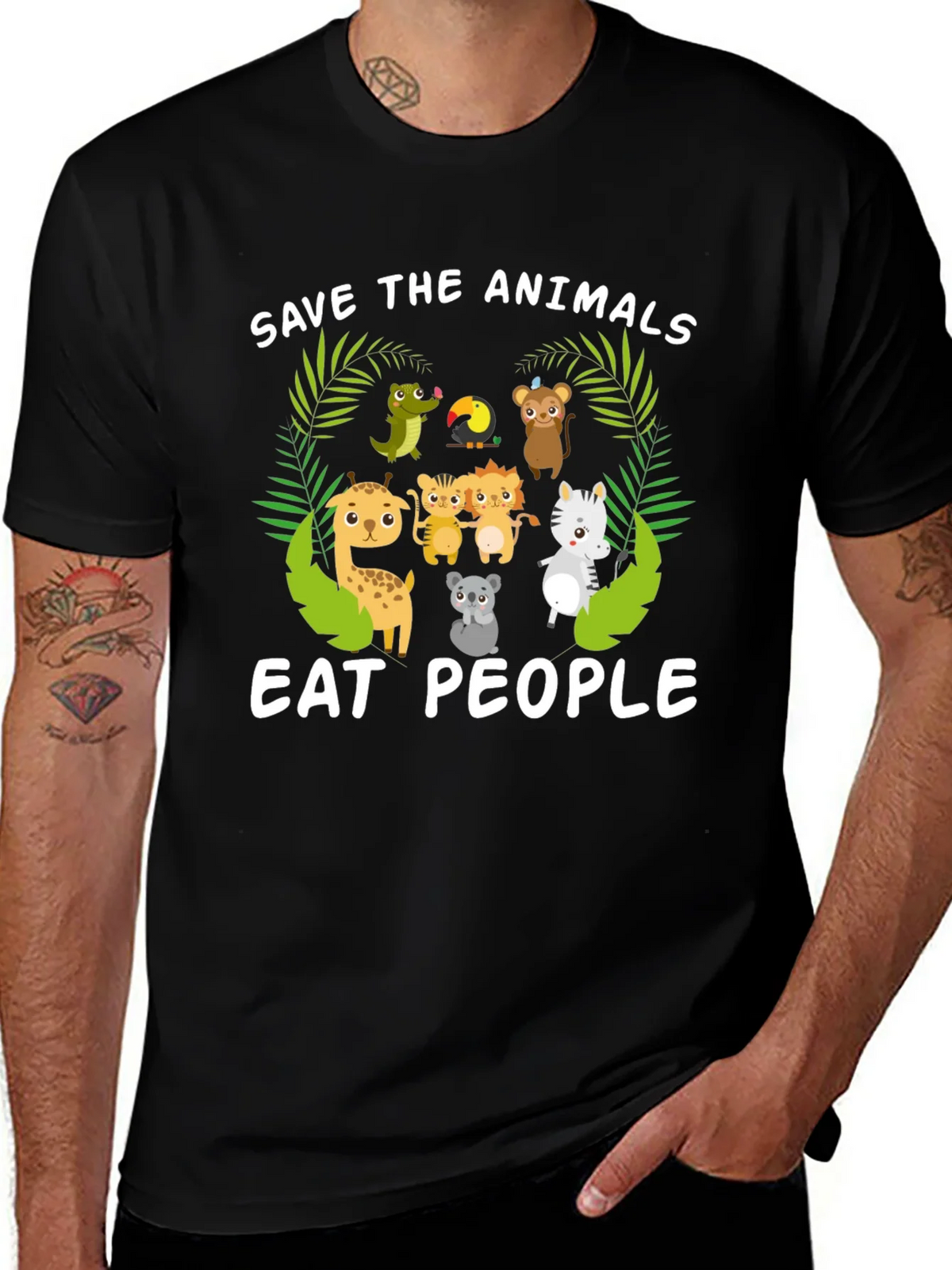 Save the Animals Eat People T-Shirt product image 1