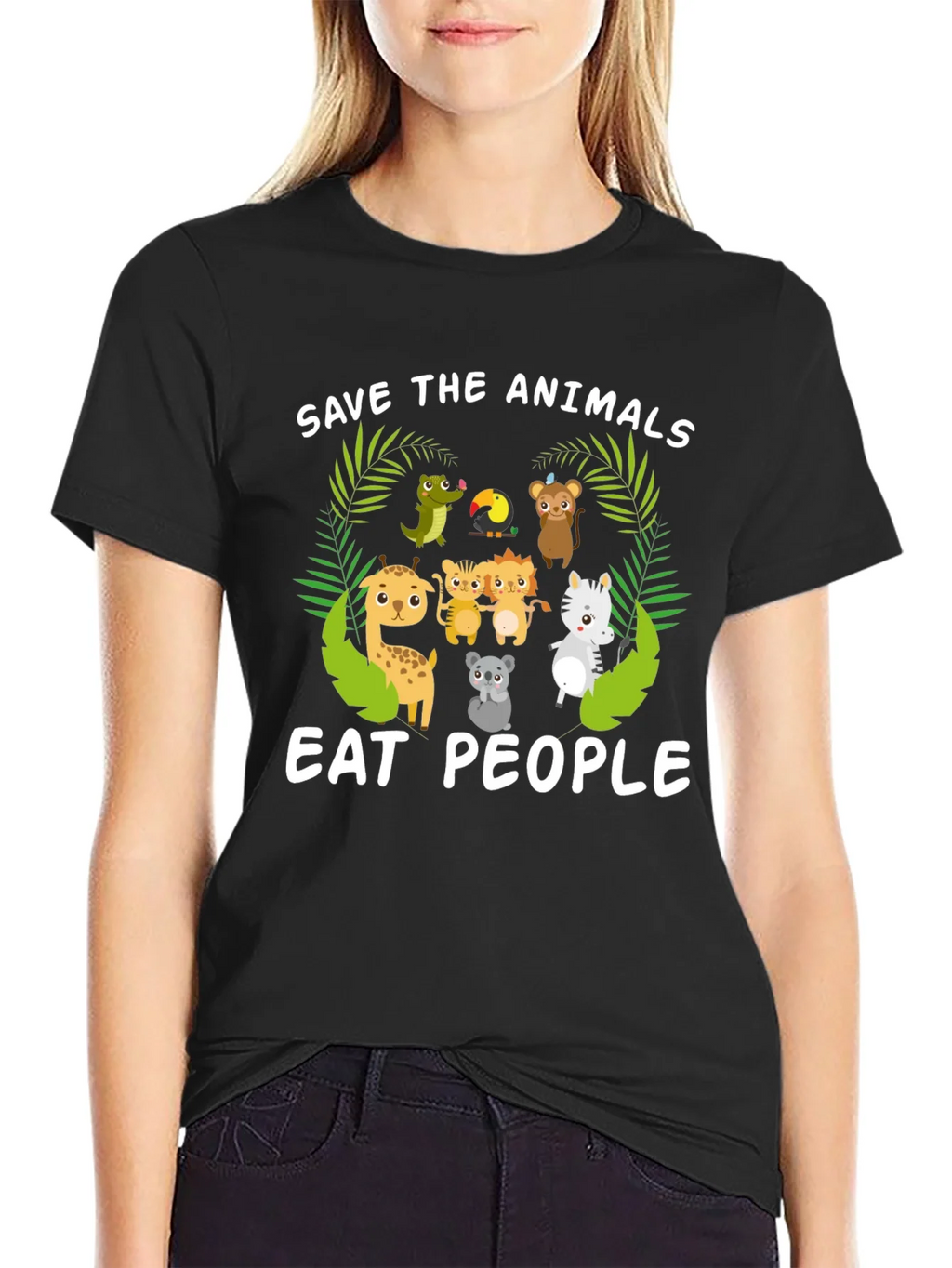Save the Animals Eat People T-Shirt product image 5