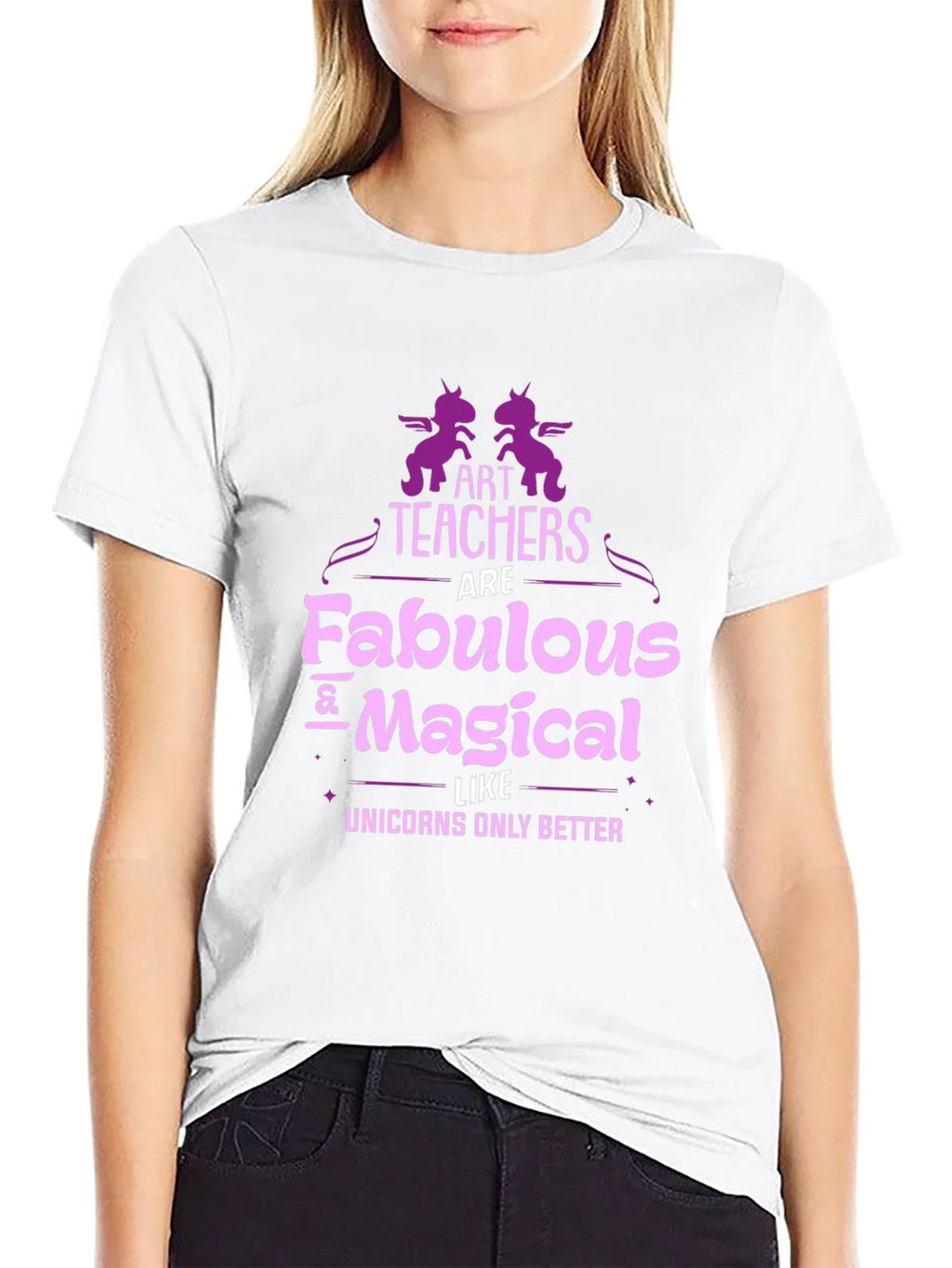 Art Teacher Fabulous Magical Unicorns T-Shirt product image 11