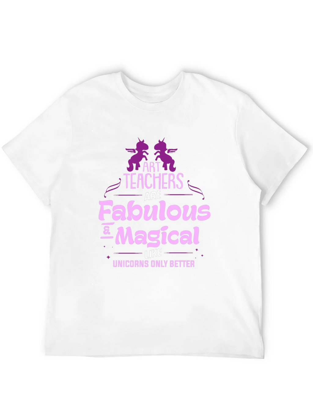 Art Teacher Fabulous Magical Unicorns T-Shirt product image 3